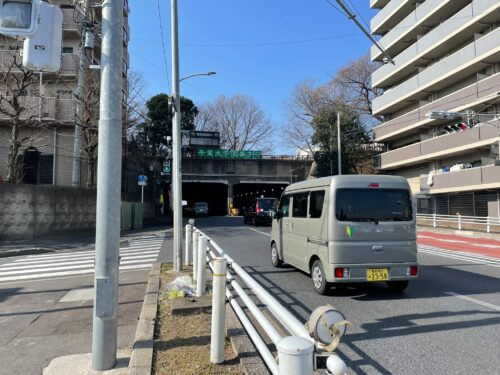 千葉大学園芸学部国道6号トンネル・陣ヶ前交差点