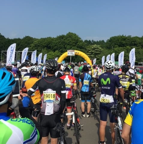 富士北麓公園駐車場スタート地点