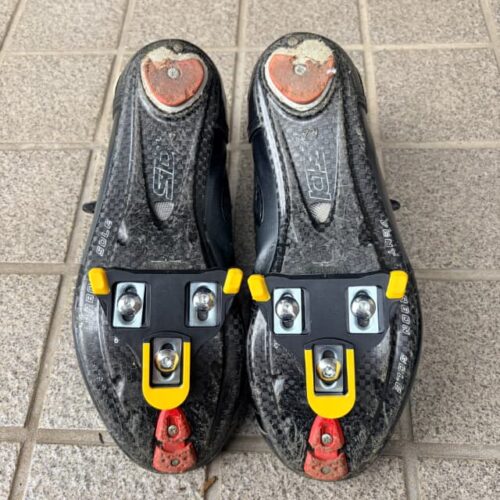 SiDI(黒)新品クリート装着完了